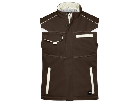 Workwear Softshell Padded Vest - COLOR - - Funktionelle Softshellweste mit warmem Innenfutter Werbeartikel