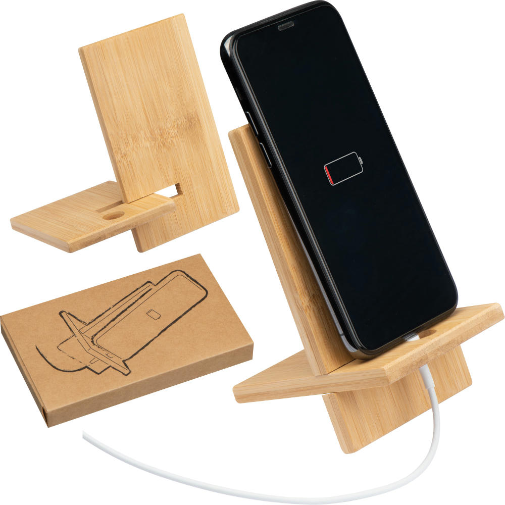 Product image Handyhalter aus Bambus Werbeartikel