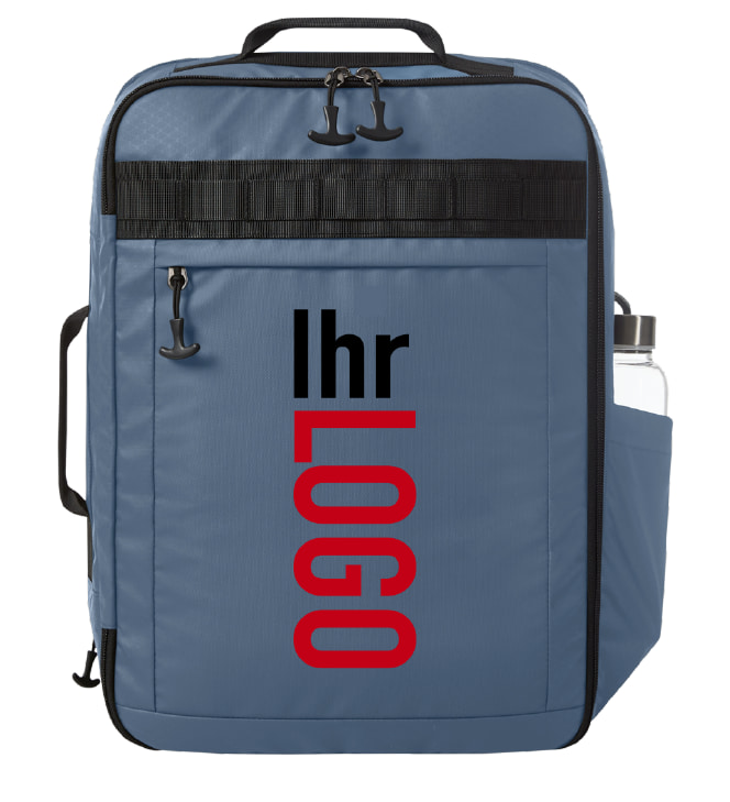 Halfar Reise Rucksack ACTIVE in Taubenblau – praktischer Reise Rucksack als Werbeartikel mit Logo