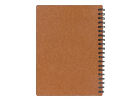 Notizbuch aus recyceltem Leder Midi Werbeartikel