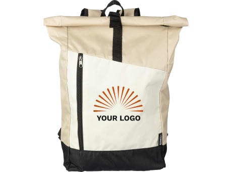 rPET (600D) Rolltop-Rucksack Marlene bedrucken