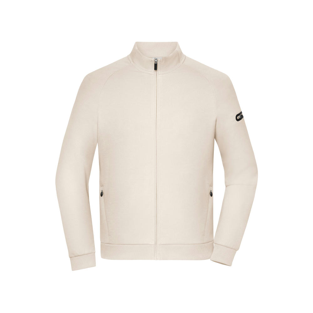 Men's Zip Jacket Interlock  OCS Blended & RCS - Stylische Jacke in technischem Look Werbeartikel