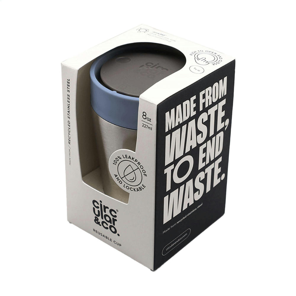 Circular&Co Recycled Stainless Steel Coffee Cup 227 ml Werbeartikel