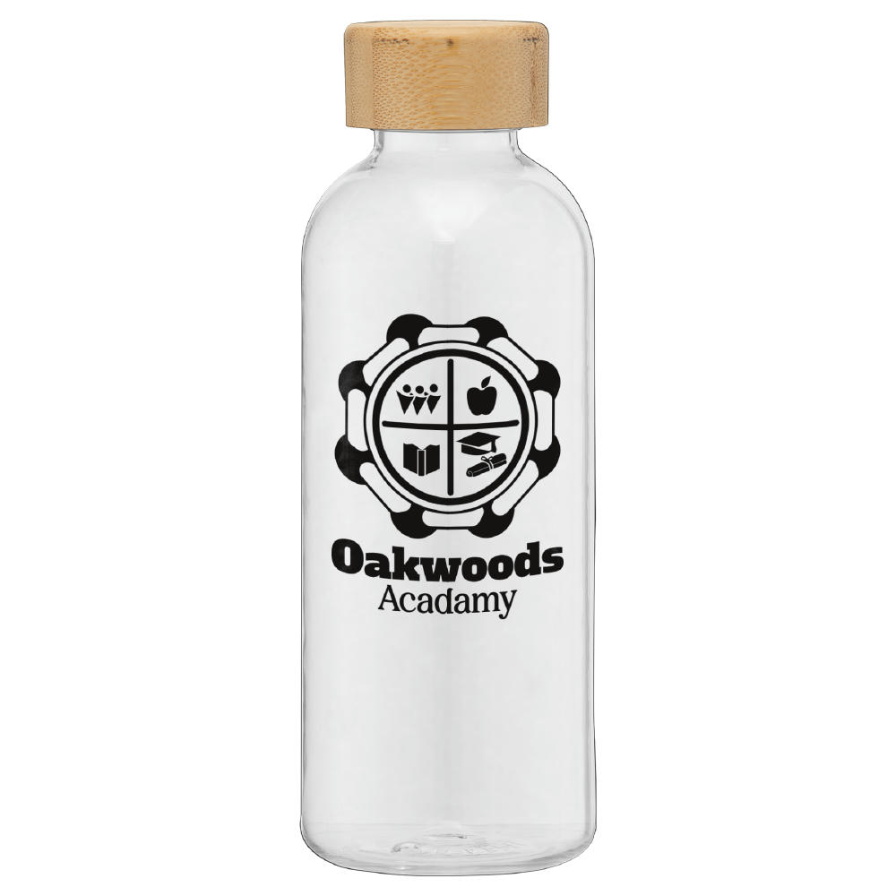 Product image Strom - 650 ml rPET Trinkflasche mit Bambus-Deckel Werbeartikel