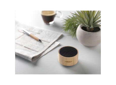 Wave Bamboo Wireless Speaker Werbeartikel