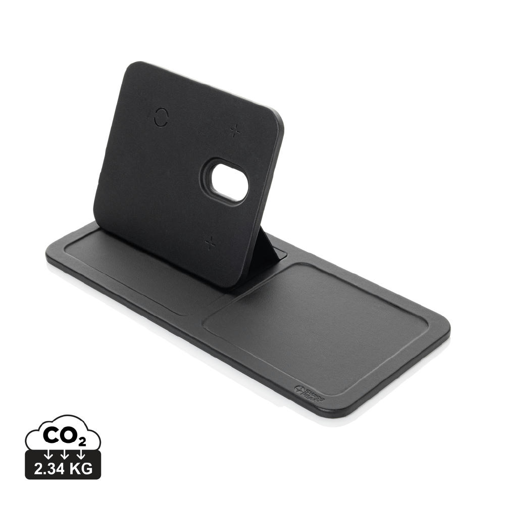 Product image Swiss Peak 3-in-1- Wireless-Charging Desk-Tray aus RCS rPU Werbeartikel