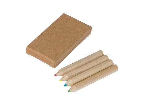 Product image Set bestehend aus 4 Holzbuntstiften Werbeartikel