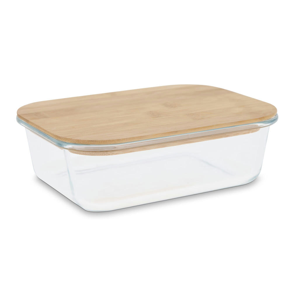 Product image Lunchbox aus Glas mit Bambusdeckel Werbeartikel
