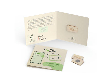 Kühlschrankmagnet rechteckig (FSC® zertifiziert) bedrucken