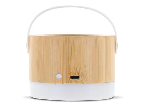 Wireless speaker bamboo 3W Werbeartikel