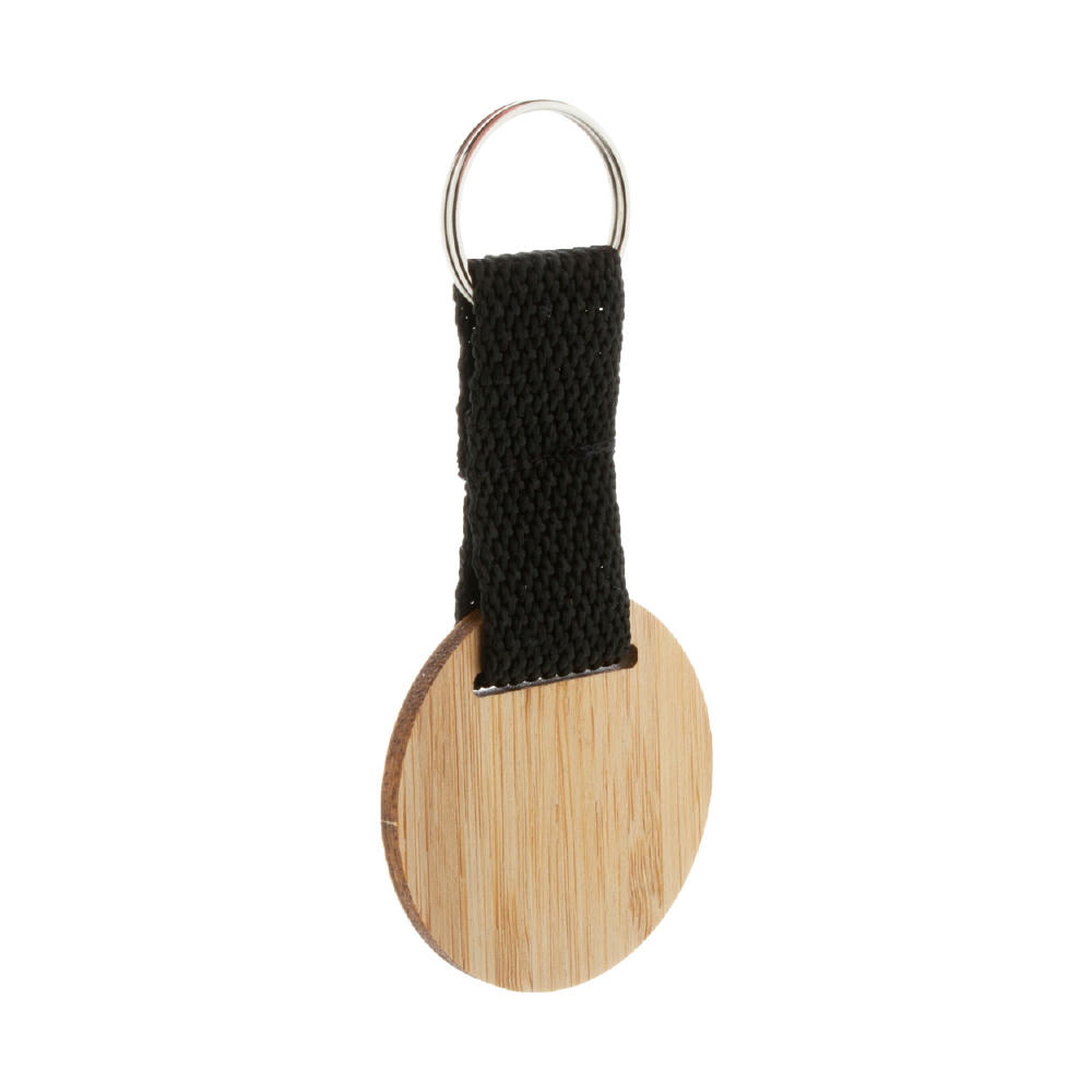 Product image Bambus-Schlüsselanhänger, rund Stropp Werbeartikel