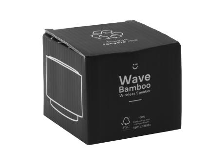 Wave Bamboo Wireless Speaker Werbeartikel