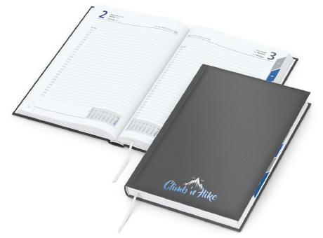 Buchkalender Manager Register Bestseller inkl. Siebdruck-Digital Werbeartikel