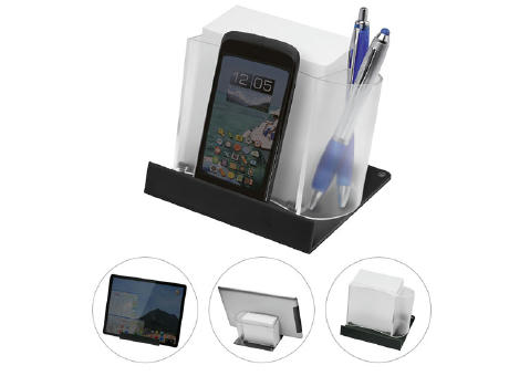 Grundfarbe gefrostet glasklar, Platte schwarz