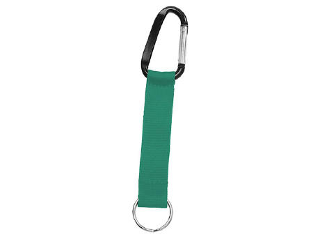 Grundfarbe ca. Pantone 342C, Karabiner schwarz