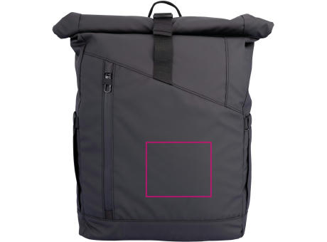TROIKA Roll Top Rucksack TROIKA BLACK ROLL TOP Werbeartikel