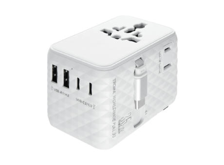Product image TROIKA Reiseadapter WORLDWIDE PULL 35 Werbeartikel
