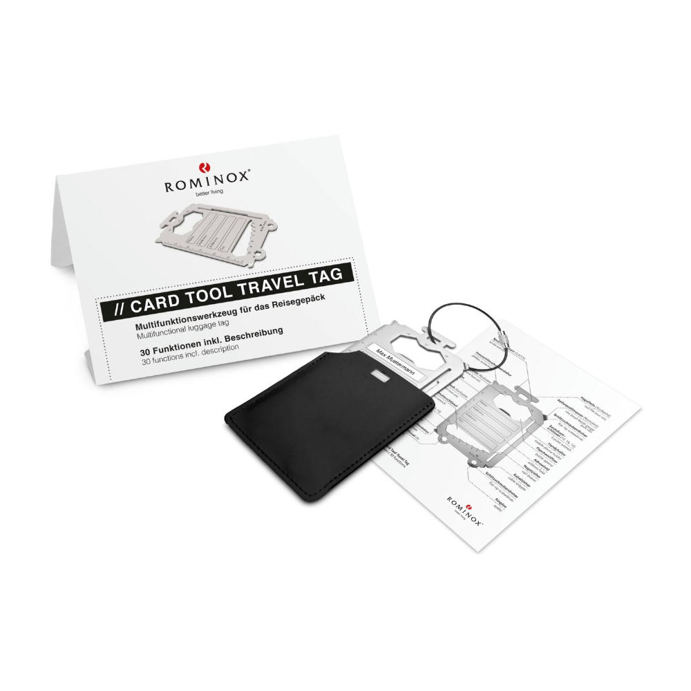 Product image ROMINOX® Card Tool // Travel Tag - 30 Funktionen Werbeartikel