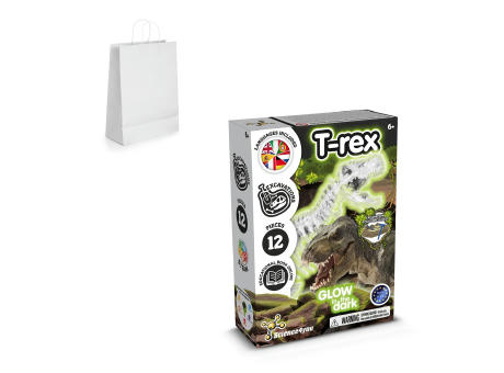 Fossil Excavation Kit II. Lernspiel lieferung inklusive einer kraftpapiertasche (90 g/m²), aus FSC™-zertifiziertem Material und anderen kontrollierten Materialien hergestellt Werbeartikel