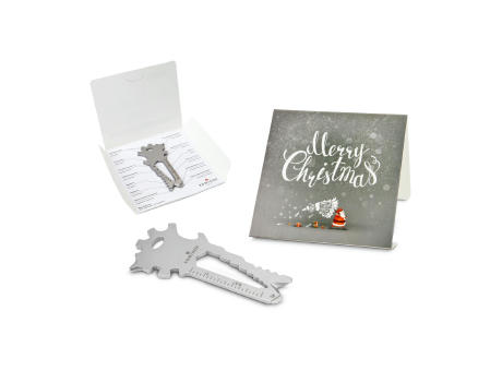 Product image Geschenkartikel: ROMINOX® Key Tool Truck / LKW (22 Funktionen) im Motiv-Mäppchen Merry Christmas Werbeartikel