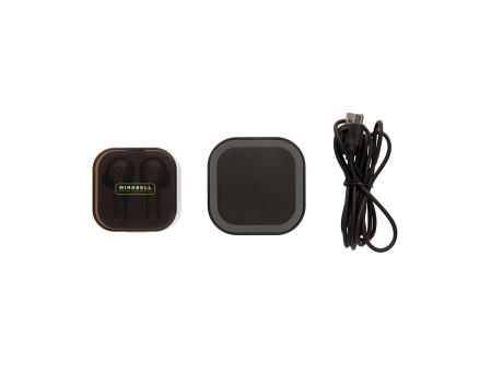 TrueWireless Ohrhörer in kabelloser Ladebox Werbeartikel