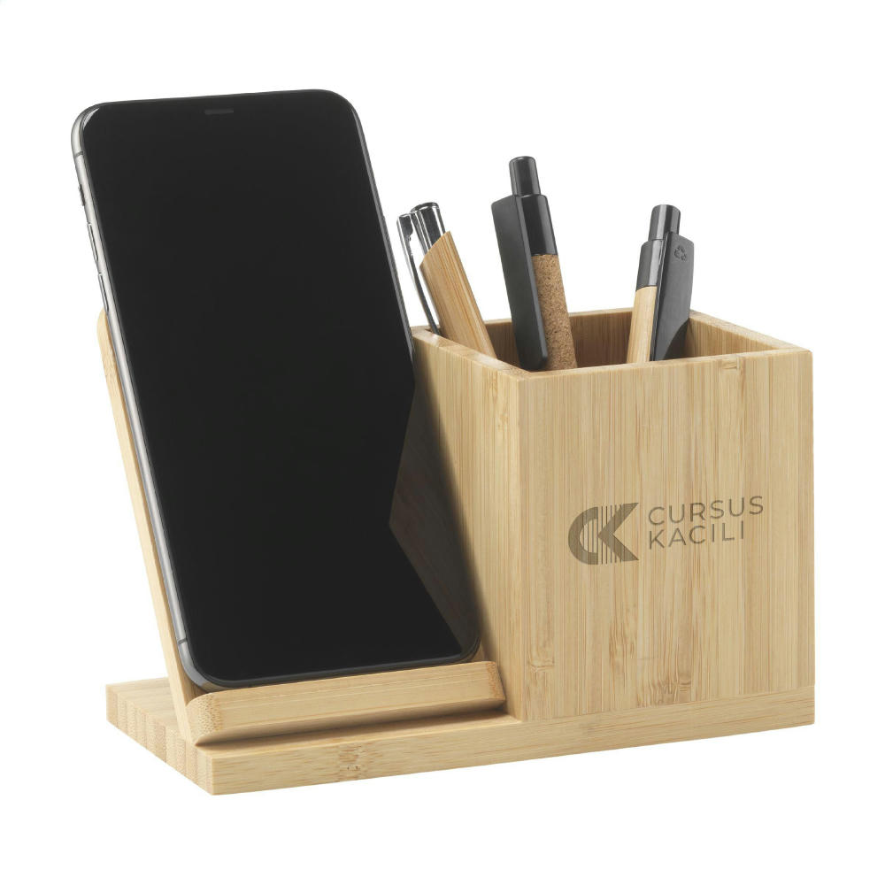 Bamboo Boss 15W Ladestation/Stifthalter Werbeartikel