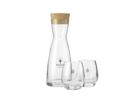 Ypsilon Karaffe 1 L mit Korkkappe Werbeartikel