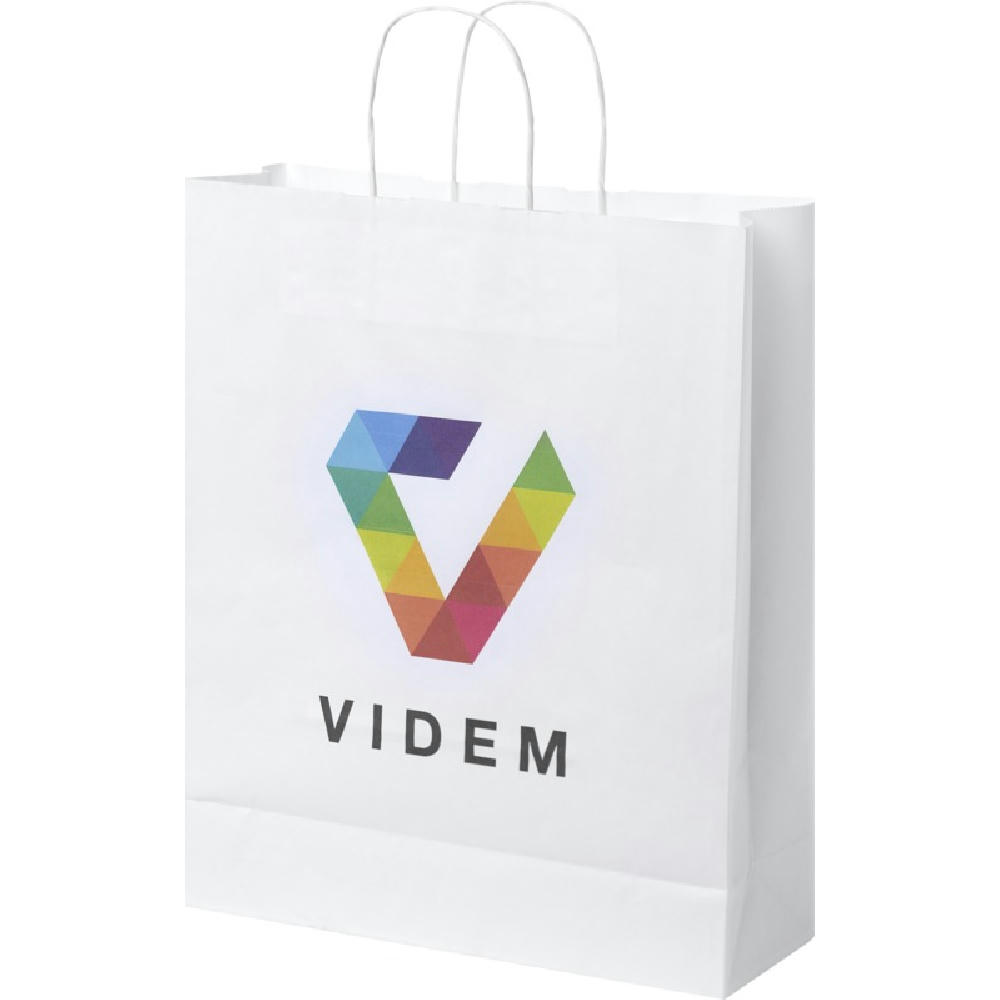Product image Kraftpapiertasche 80-90 g/m² mit gedrehten Griffen – 32 × 12 × 40 cm Werbeartikel