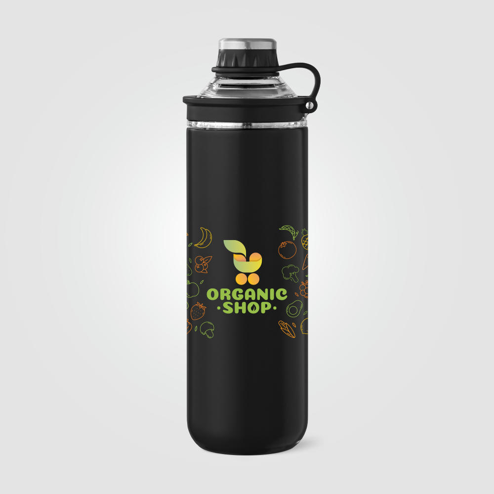 Product image Oasis Recycling-Edelstahlflasche mit Verschluss-Griff - 680 ml Werbeartikel
