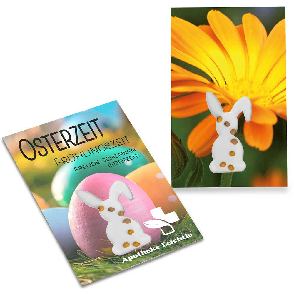 Samen-Karte-Mini Ostern - Basilikum Werbeartikel