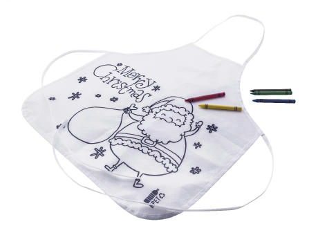 Weihnachtsschürze zum Ausmalen für Kinder Julfar Cook Werbeartikel