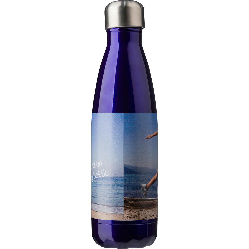 Doppelwandige Trinkflasche aus Edelstahl Lombok Werbeartikel