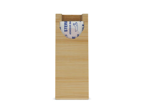 Pflaster in Bambusbox bedrucken