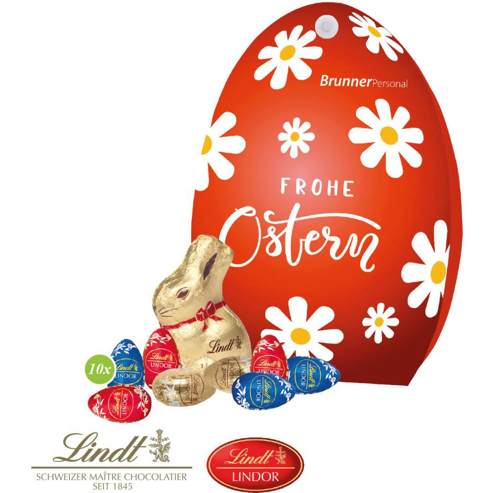 WERBE-OSTEREI MIT SCHOKOLADENMISCHUNG VON LINDT  Werbeartikel