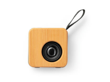 MAYER. Lautsprecher 3W mit 4 Stunden Akkulaufzeit aus Recyceltes ABS (100% rABS) und Bambus Werbeartikel