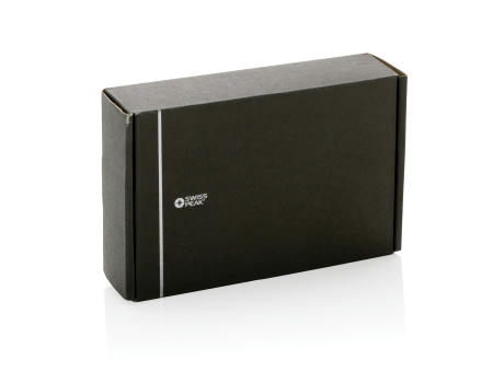 Swiss Peak 15W 3-in 1 Wireless-Reise-Charger aus RCS Plastik Werbeartikel