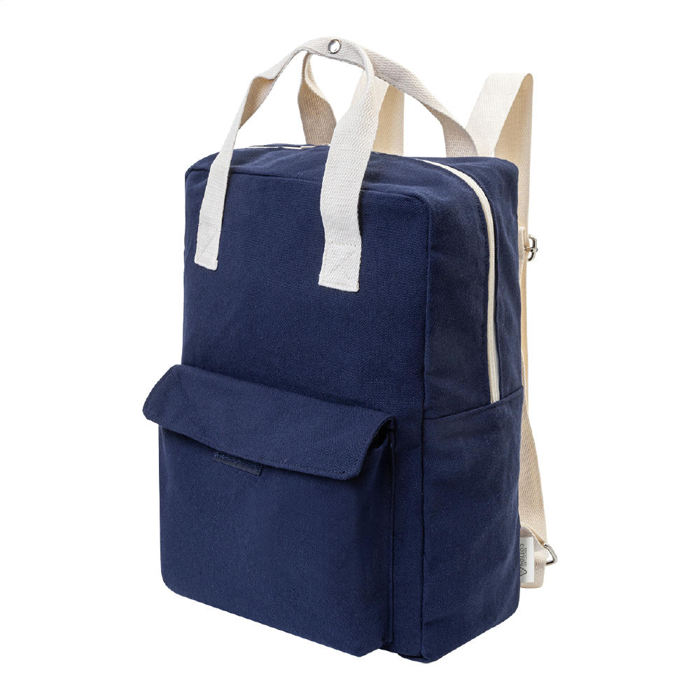 Rucksack aus recyceltem Canvas Rekan Back Werbeartikel