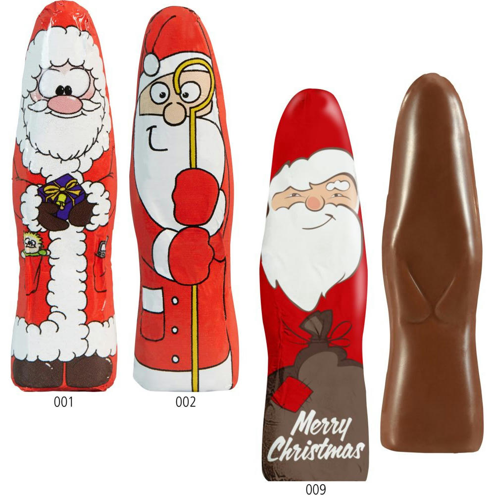 Product image MINI Schoki-Weihnachtsmännchen Standardmotive Werbeartikel