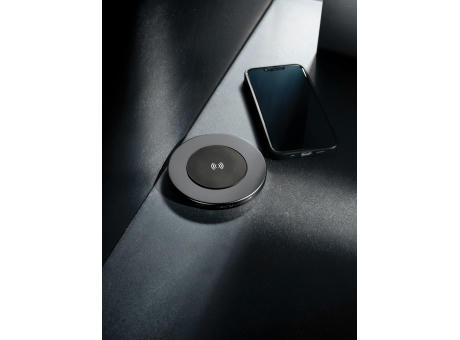 Terra 10W Wireless Charger aus RCS recyceltem Aluminium Werbeartikel