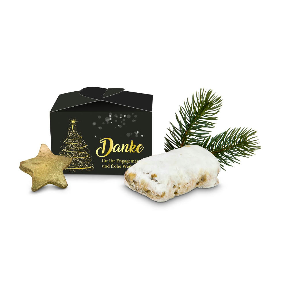 Product image Geschenkartikel / Präsentartikel: Mini-Stollen Danke Werbeartikel
