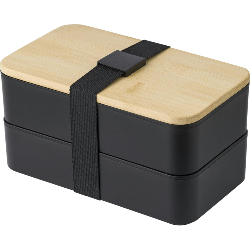 Doppellagige PP-Lunchbox Maxton Werbeartikel