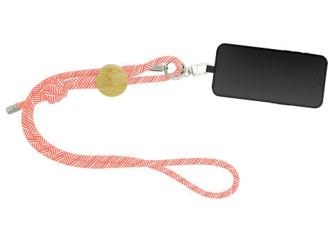 Smartphone-Lanyard 'Madrid', rot RPET Werbeartikel