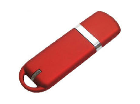 USB-Stick F32 gummiert USB 2.0 Flash Disk   1 GB Blau bedrucken