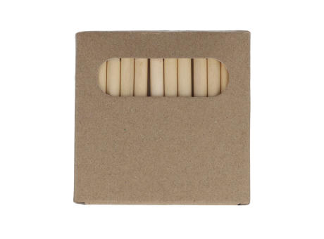 12 Buntstifte in Kraftbox bedrucken