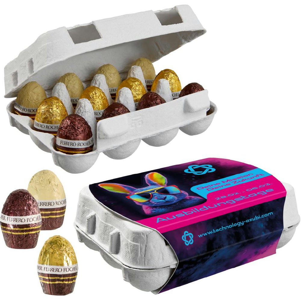 Product image 12er Ostereier-Karton mit Ferrero Rocher Eiern Werbeartikel