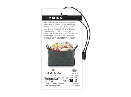 ROMINOX® Vegane Filztasche // Magna Werbeartikel