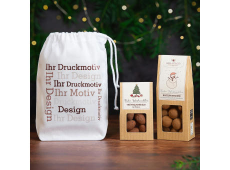 Product image 1 Faltschachtel und 1 Mini Faltschachtel im Baumwollsäckchen Werbeartikel