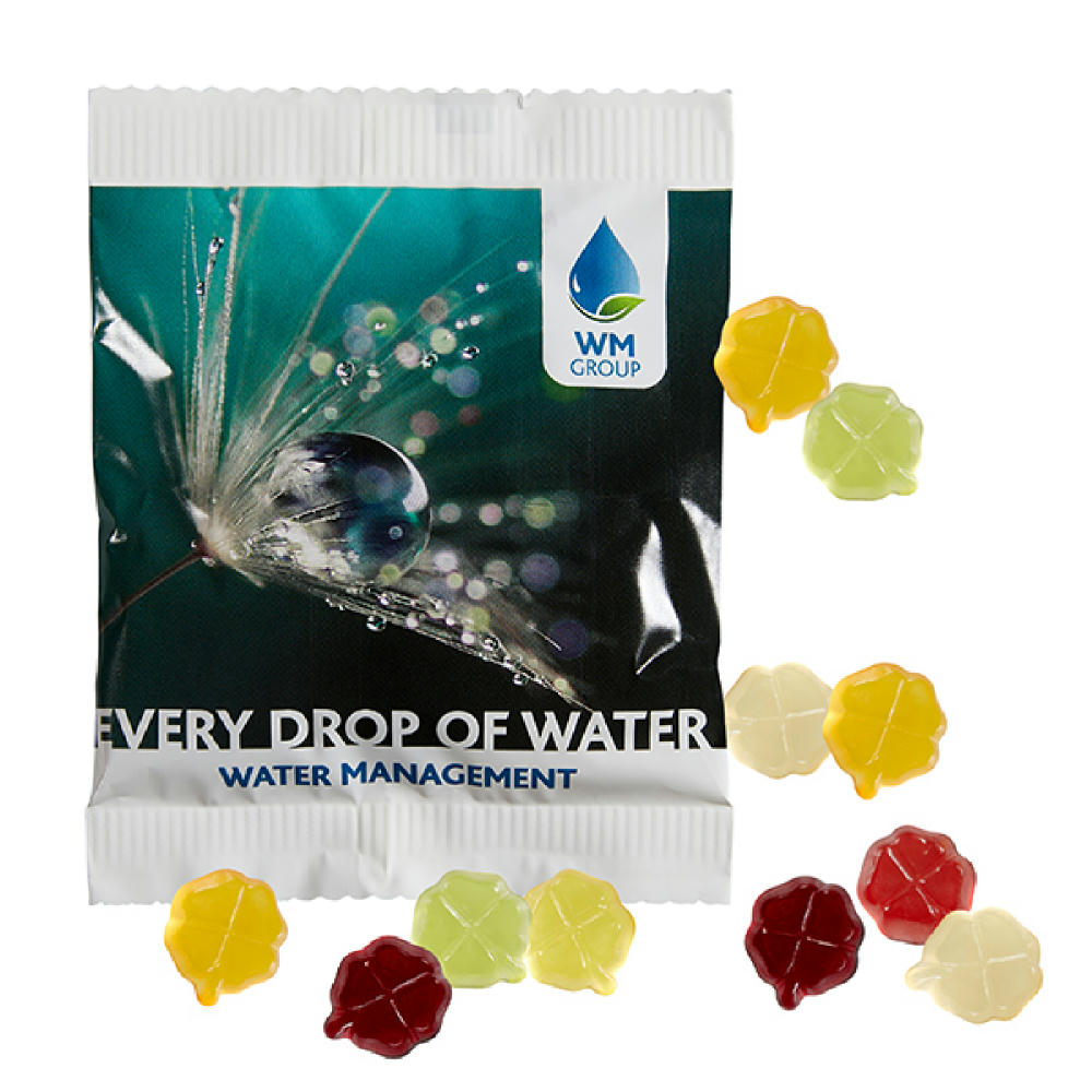 Product image Fruchtgummi STANDARD 20 g, VEGAN im kompostierbaren Tütchen Werbeartikel
