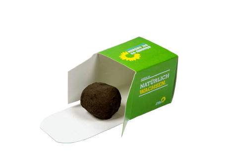 Flower-Balls in der Box mit Samen - 1er Box Werbeartikel