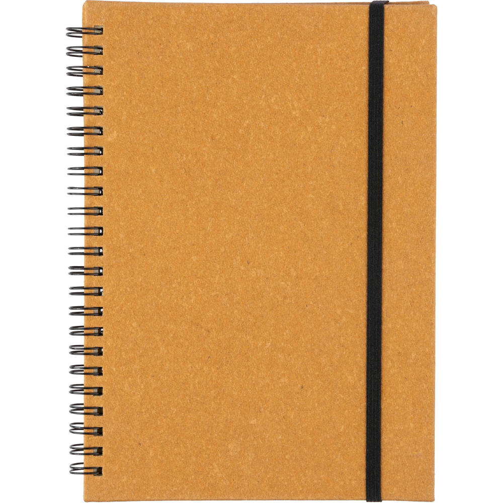 Notizbuch aus recyceltem Leder A5 Egon Original Werbeartikel